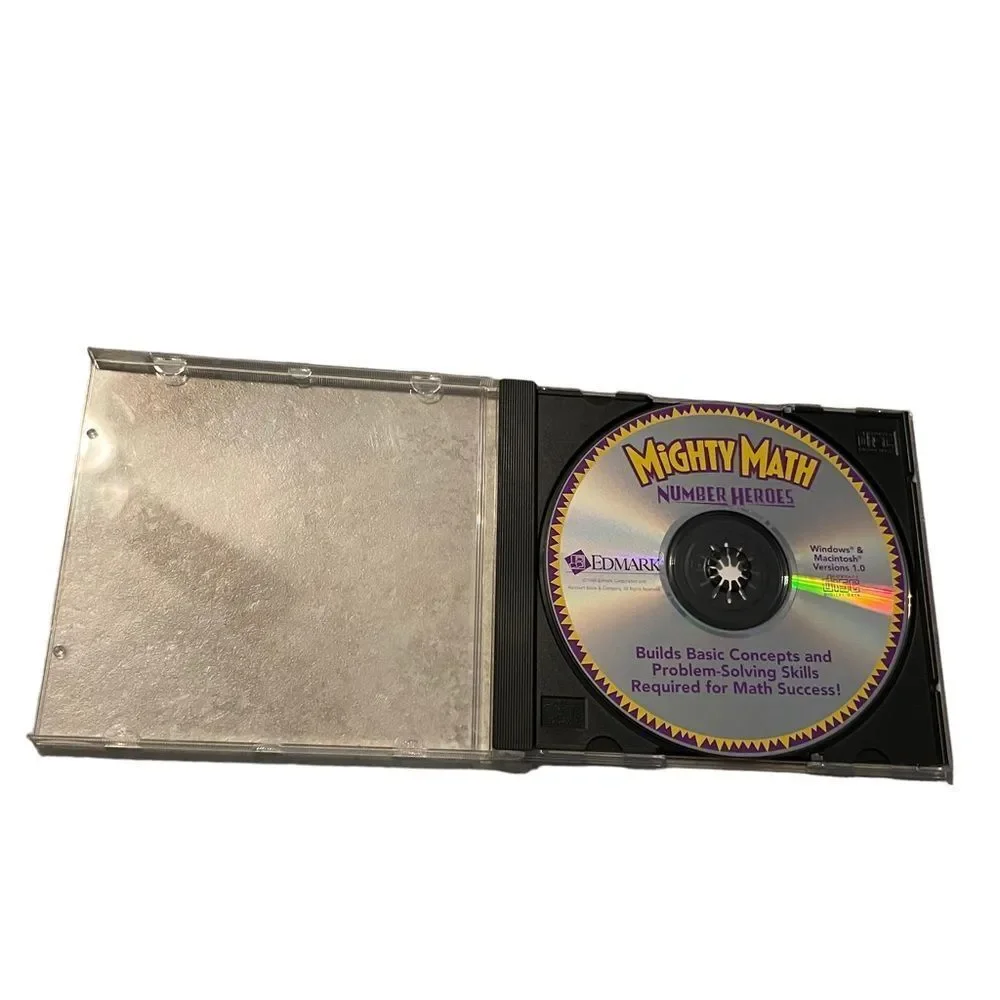 10/$25🦋 Set of Three Edmark Mighty Math Learning CD-ROMs